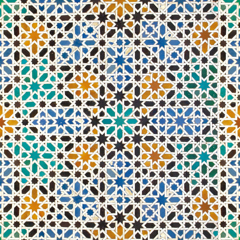 3000031 Alandalus Green/yellow/orange Tiles Wallpaper by Coordonné