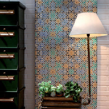 3000031 Alandalus Green/yellow/orange Tiles Wallpaper by Coordonné