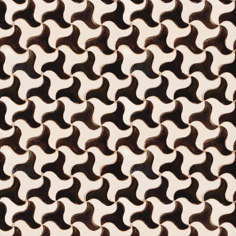 3000032 Cadiz Black/white/grey Tiles Wallpaper by Coordonné
