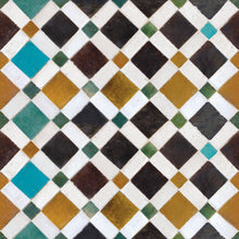 3000033 Feria Green/yellow/orange Tiles Wallpaper by Coordonné