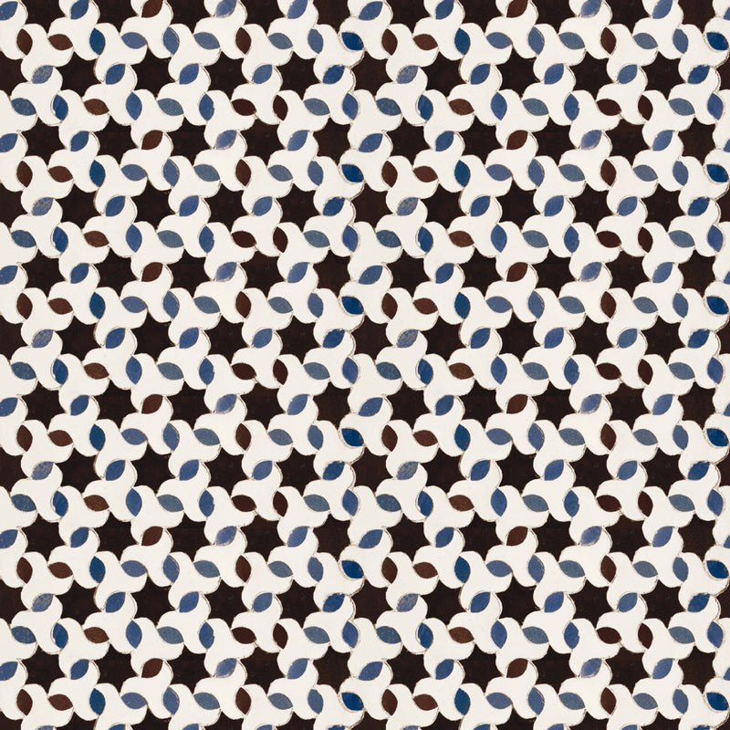 3000035 Tarifa Blue/navy/black Tiles Wallpaper by Coordonné