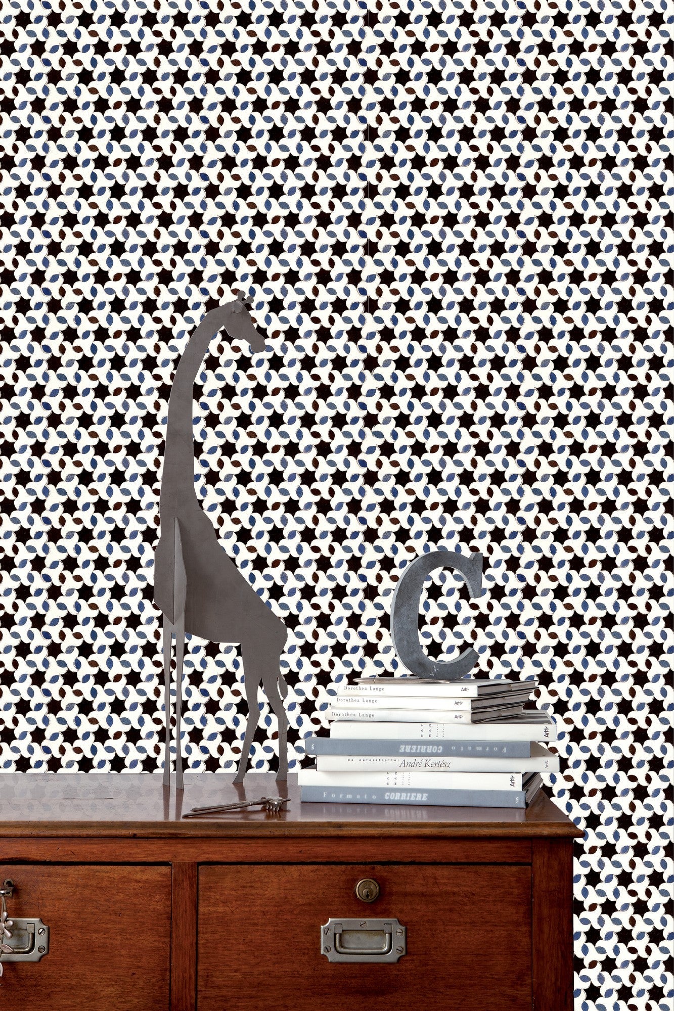 3000035 Tarifa Blue/navy/black Tiles Wallpaper by Coordonné