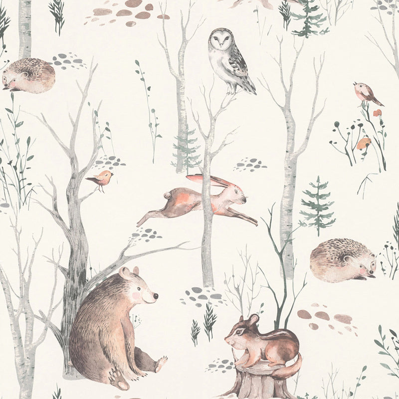 300048 Kids World Woodland Walk Wallpaper by Rasch