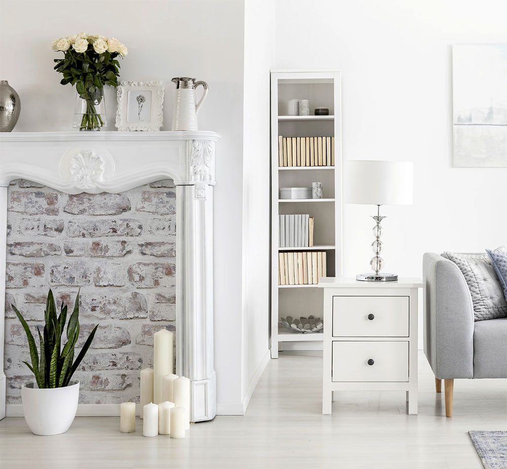 300204 ArtiStick White Washed Wall Wallpaper By Arthouse