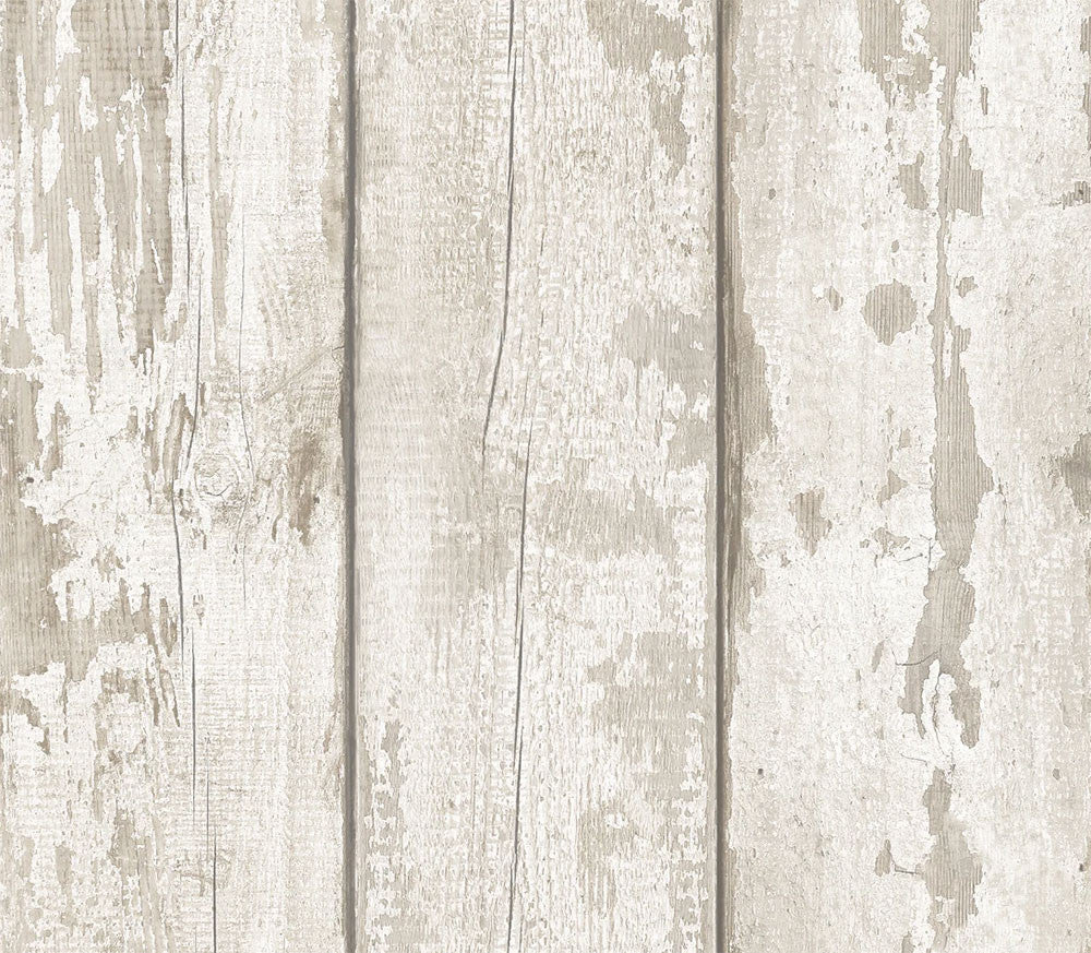 300205 ArtiStick White Washed Wood Wallpaper By Arthouse