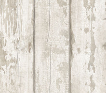 300205 ArtiStick White Washed Wood Wallpaper By Arthouse