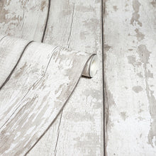 300205 ArtiStick White Washed Wood Wallpaper By Arthouse