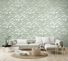 30027 Wasabi Green Reflection Wasabi Green Slow Living Wallpaper By Hohenberger