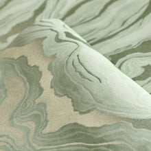 30027 Wasabi Green Reflection Wasabi Green Slow Living Wallpaper By Hohenberger