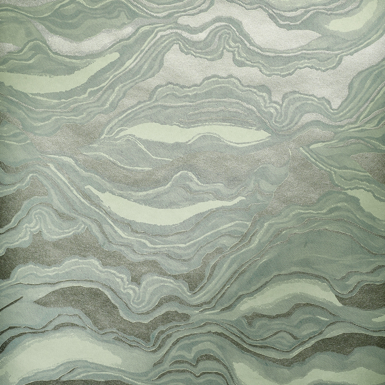 30027 Wasabi Green Reflection Wasabi Green Slow Living Wallpaper By Hohenberger
