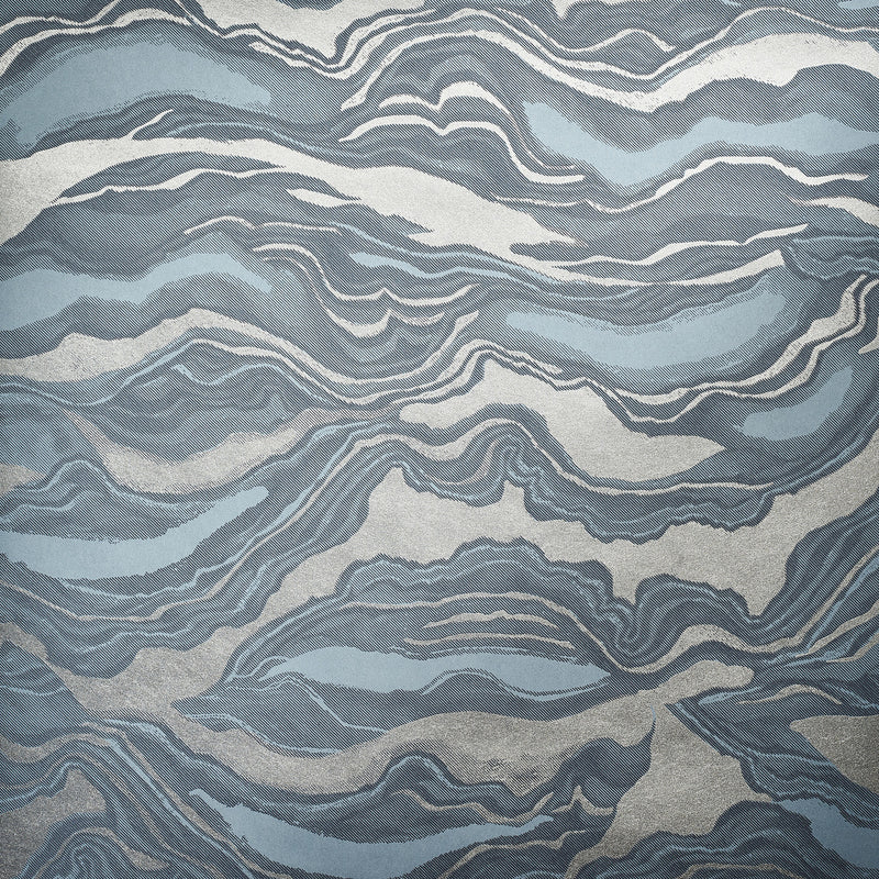 30028 Night Blue Reflection Night Blue Slow Living Wallpaper By Hohenberger