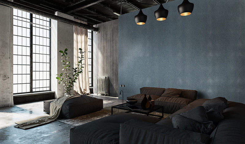 30030 Night Blue Flow Wasabi green Slow Living Wallpaper By Hohenberger