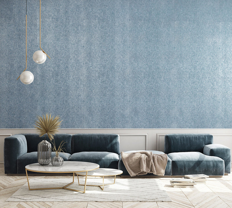 30031 Windy Blue Flow Windy blue Slow Living Wallpaper By Hohenberger