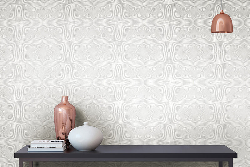 30036 Ivory White Flow Ivory White Slow Living Wallpaper By Hohenberger