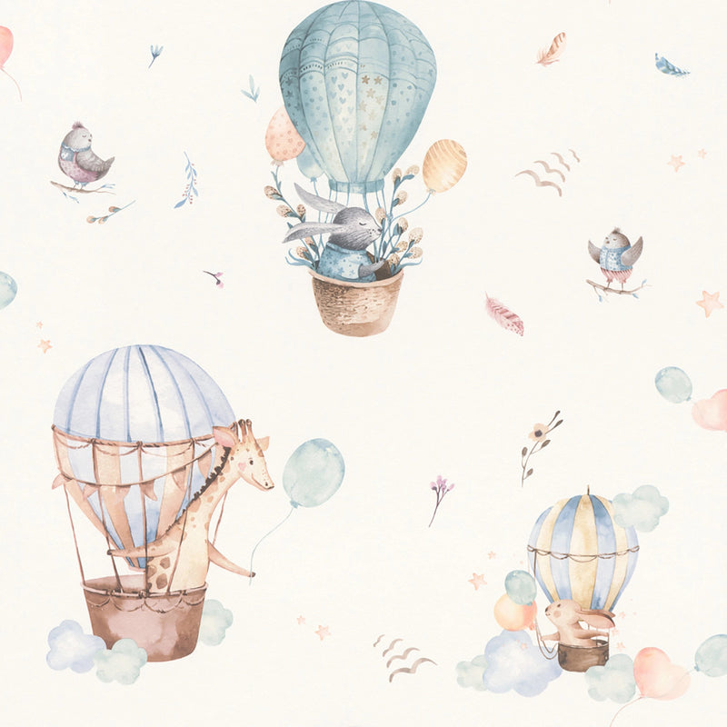 300512 Kids World Balloon Ride Wallpaper by Rasch
