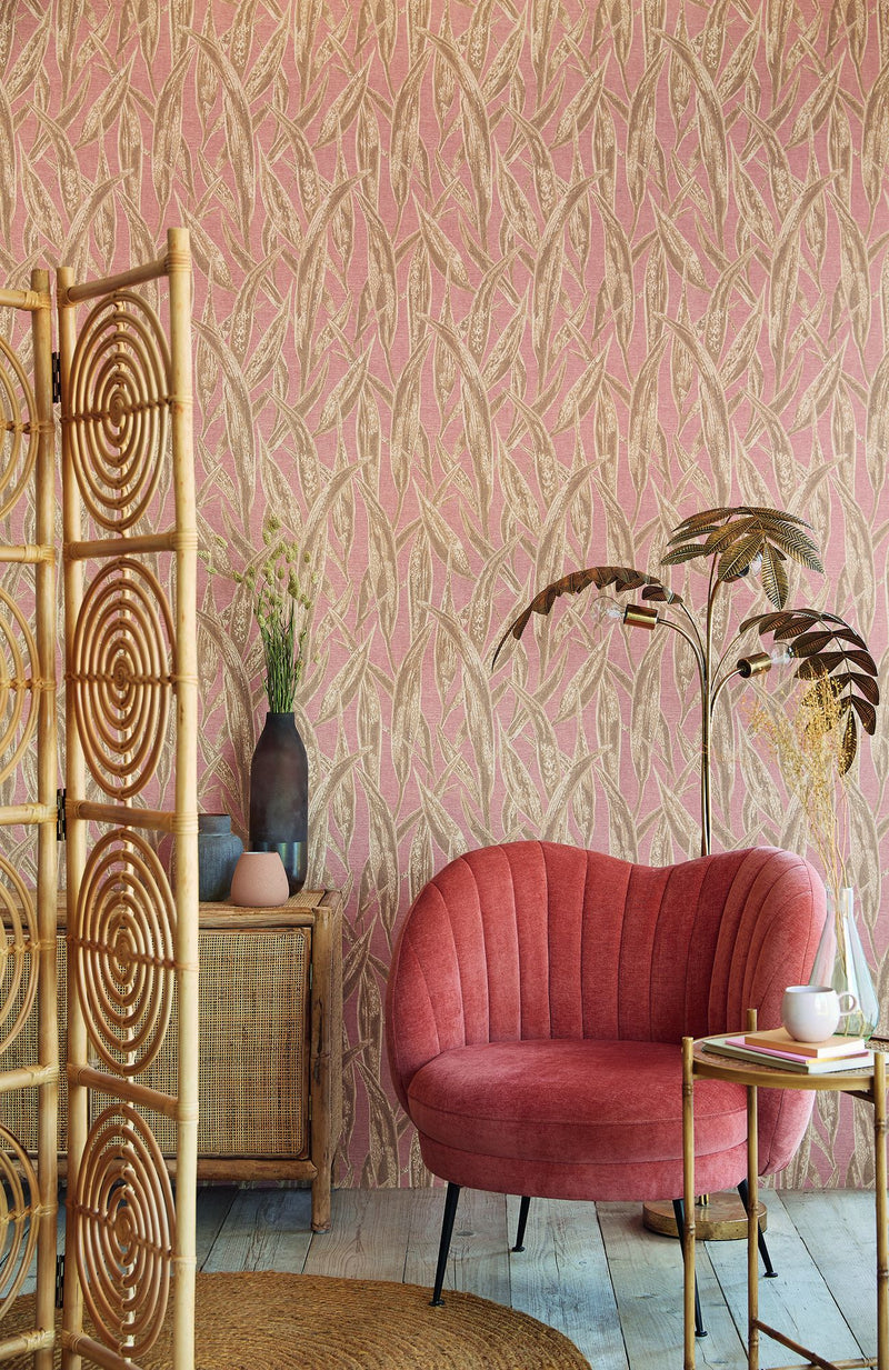300802 Coral Pink Wallpaper by Eijffinger