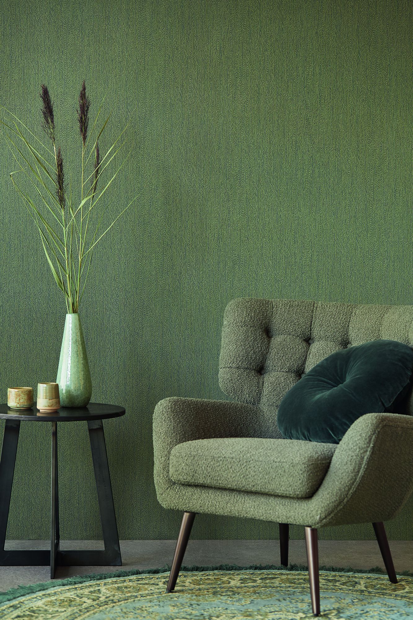 300823 Shore Green Wallpaper by Eijffinger
