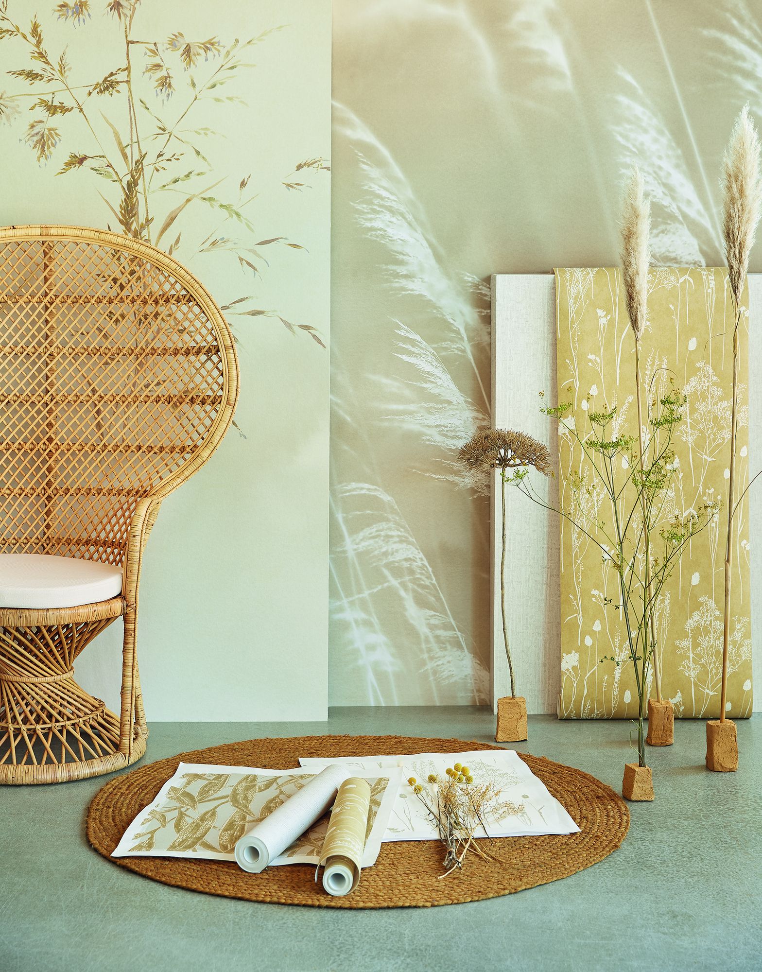 300900 Waterlands Cream Mural by Eijffinger