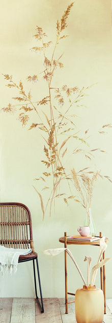 300903 Aqua Twigs Cream Mural by Eijffinger