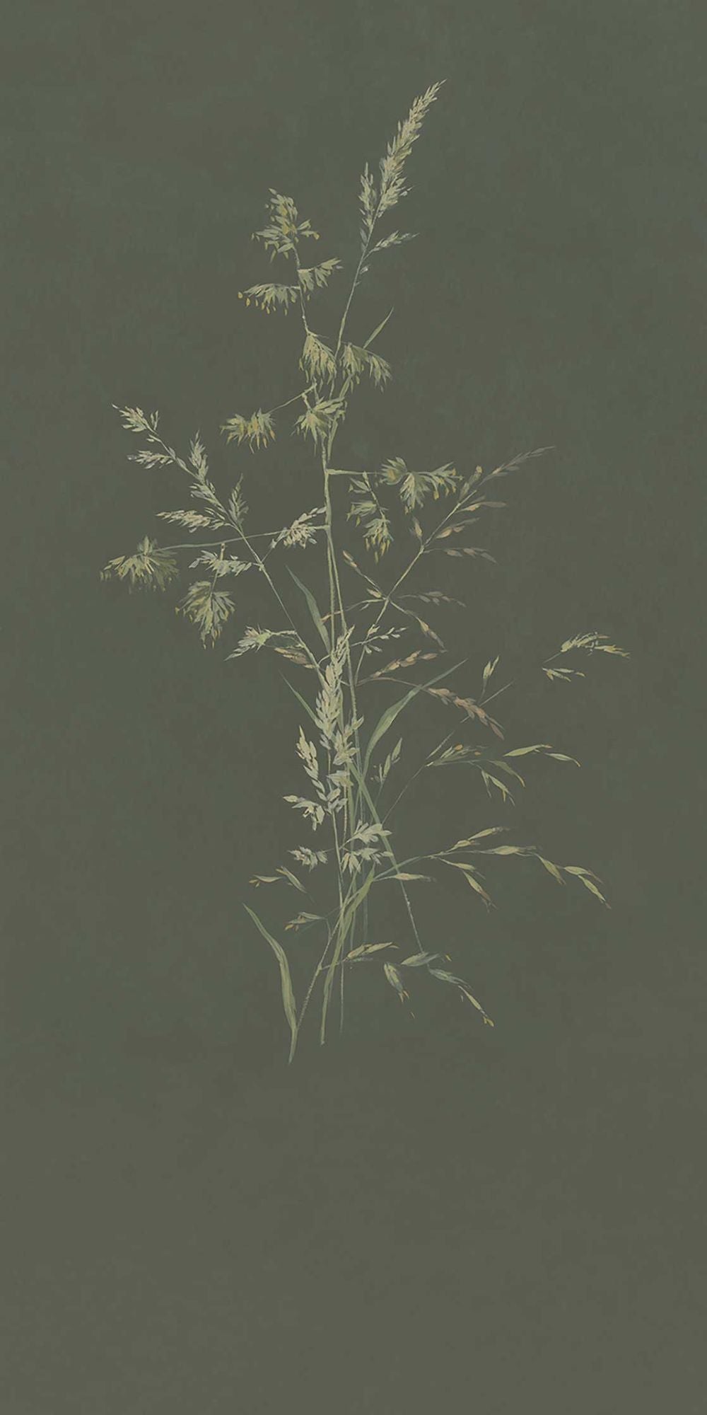 300905 Aqua Twigs Green Mural by Eijffinger