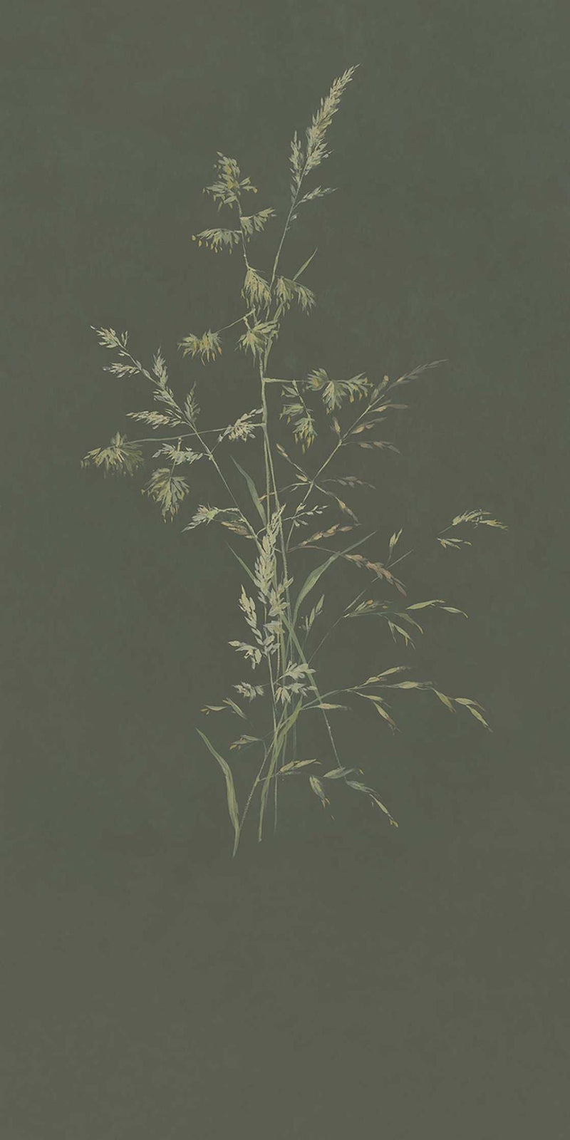 300905 Aqua Twigs Green Mural by Eijffinger