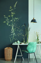 300906 Aqua Twigs Grey Mural by Eijffinger