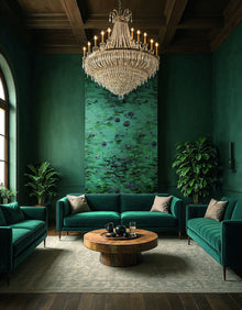30101 Bombay Design 001 Green and Blue Mural by Galerie