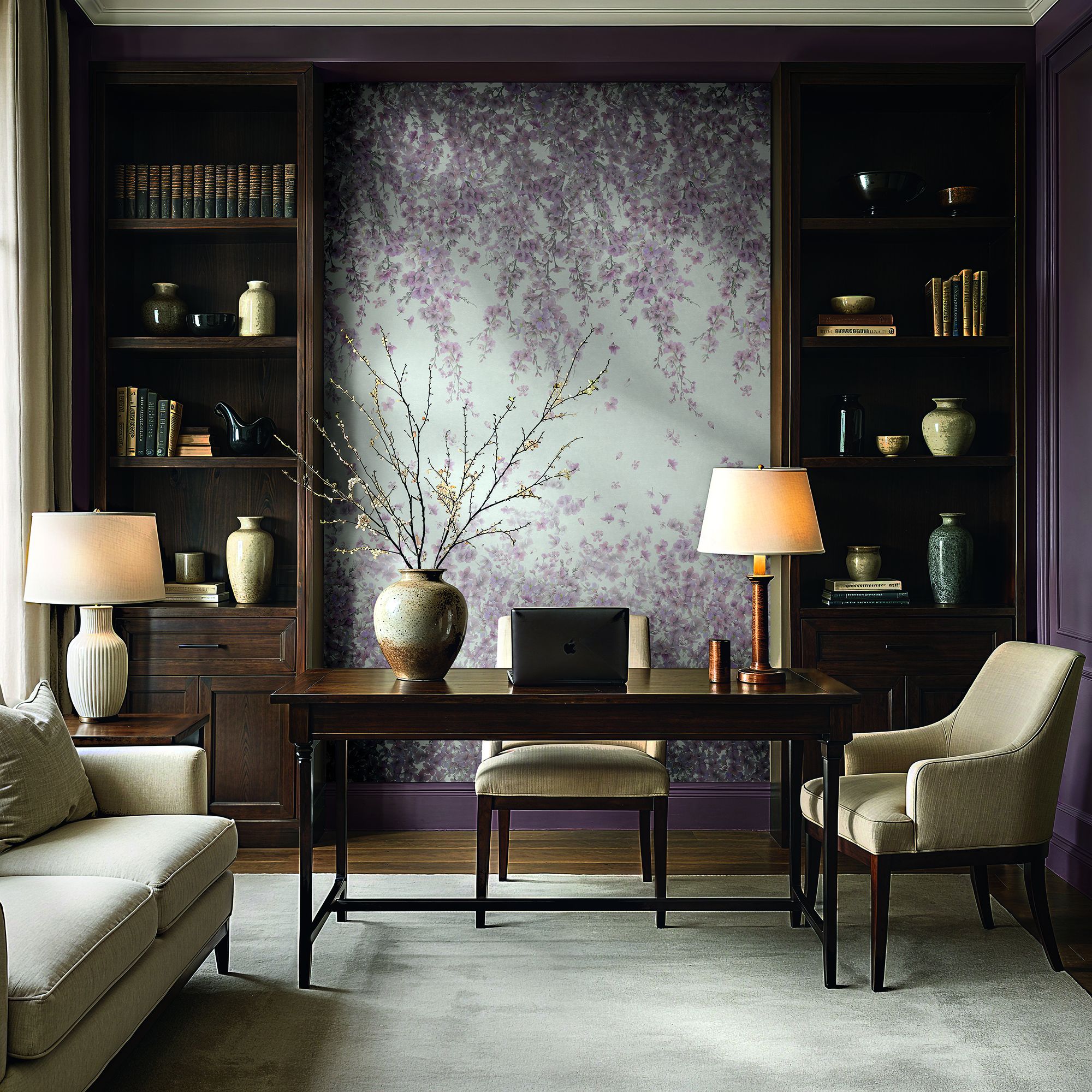 30103 Bombay Design 002 Pink Mural by Galerie