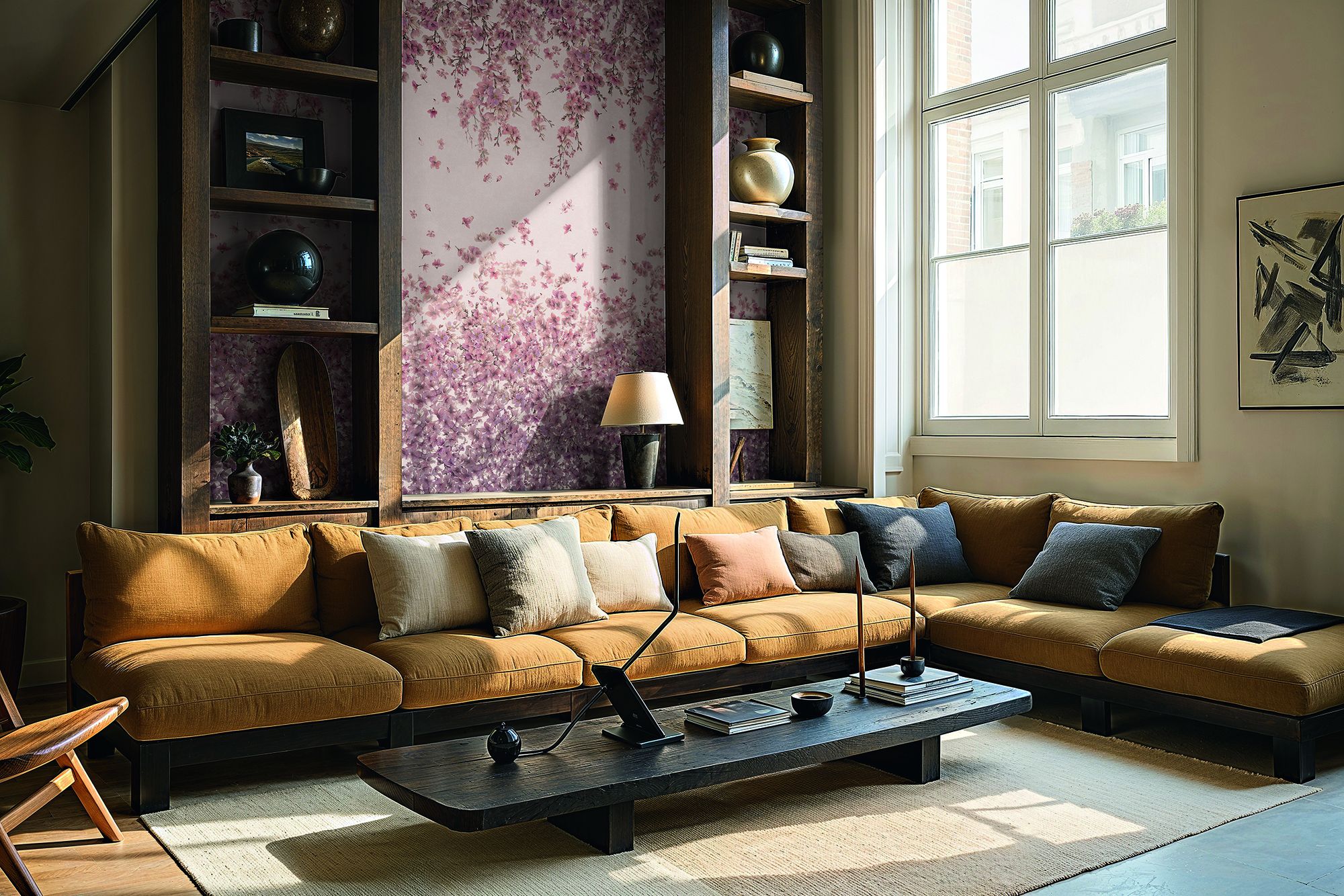 30103 Bombay Design 002 Pink Mural by Galerie