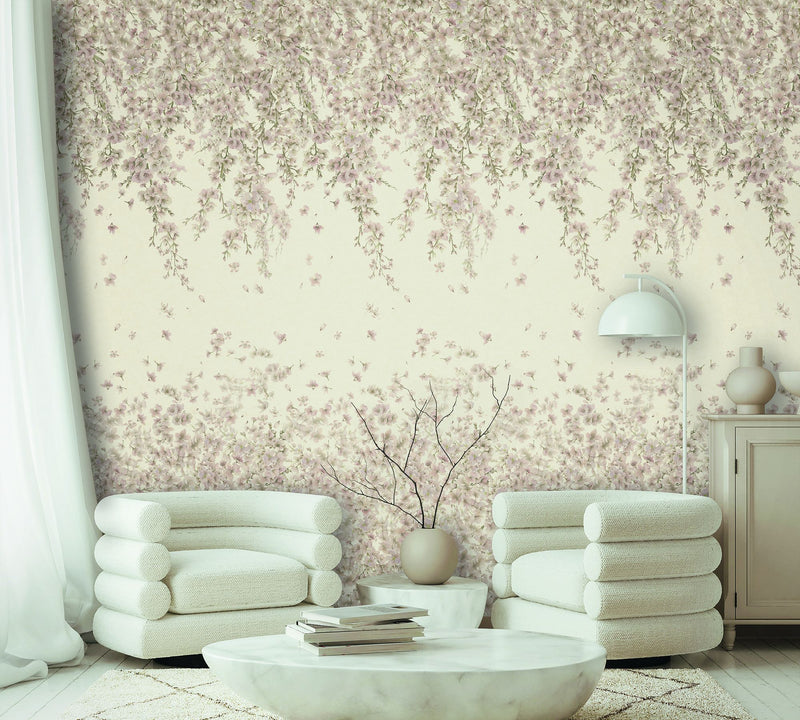 30104 Bombay Design 002 Orange and Beige Mural by Galerie