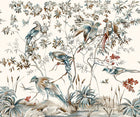 30191 Bombay Design 006 Beige and Blue Mural by Galerie