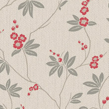 3022 Amelie Blossom Floral Red Wallpaper by Belgravia