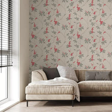 3022 Amelie Blossom Floral Red Wallpaper by Belgravia