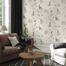 3023 Amelie Blossom Floral Navy Wallpaper by Belgravia