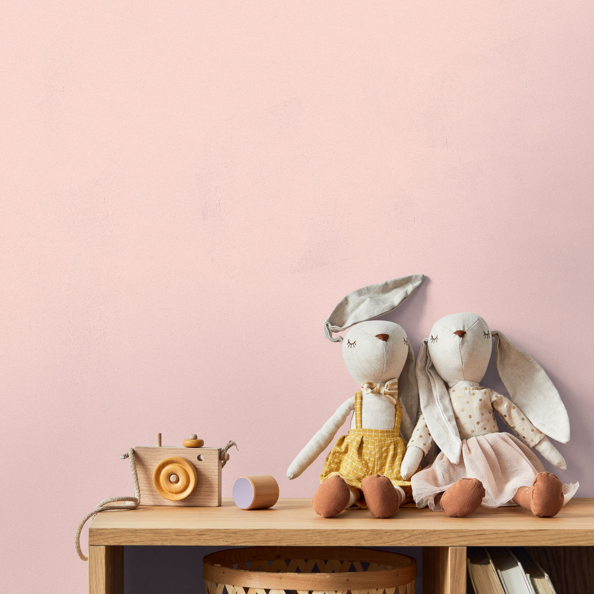 Glitter Pink Kids Studio Wallpaper by A S Creation - flat