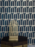 3050 Venice Dark Blue Graphics Wallpaper by Boråstapeter