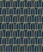 3050 Venice Dark Blue Graphics Wallpaper by Boråstapeter