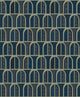 Venice Dark Blue Graphics Wallpaper by Boråstapeter
