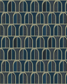 3050 Venice Dark Blue Graphics Wallpaper by Boråstapeter