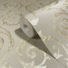 30609 Swirling Leaves Greige Industrial Effects By Galerie