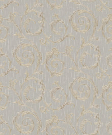 30609 Swirling Leaves Greige Industrial Effects By Galerie