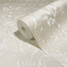 30623 Damask Pearl Beige Industrial Effects By Galerie