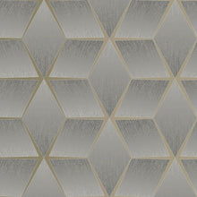 310610 Luxor Grey Geo Wallpaper by Rasch
