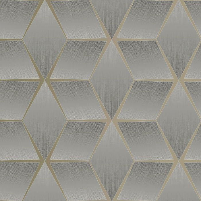 310610 Luxor Grey Geo Wallpaper by Rasch