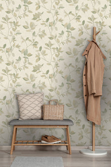 311433 Silver Birch Green Elegant Homes Wallpaper by Rasch