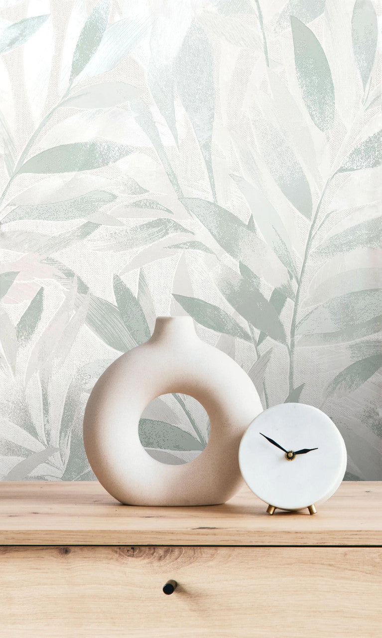 311631 Fiji Leaf Sage Elegant Homes Wallpaper by Rasch