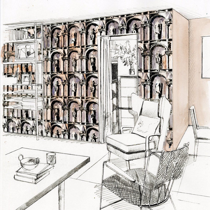 312966 Montacute Palladio Wallpaper by Zoffany