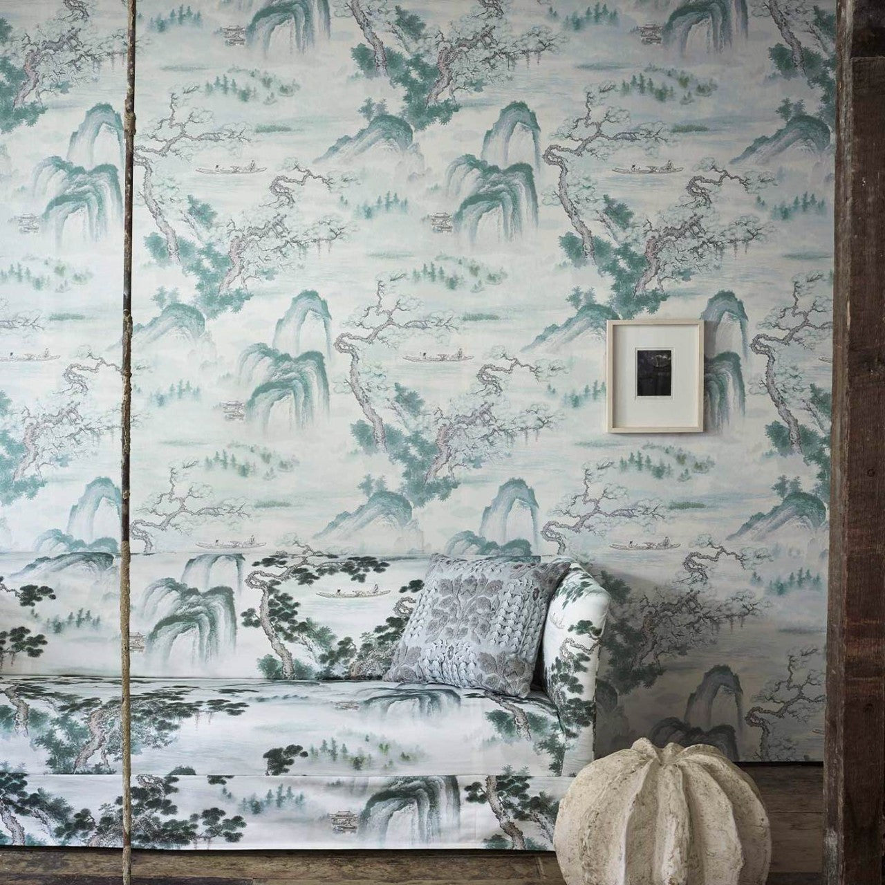 ZHIW312983 Floating Mountains Kensington Walk Wallpaper by Zoffany