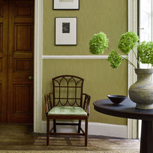 313073 Moire Hessian Green Wallpaper by Zoffany