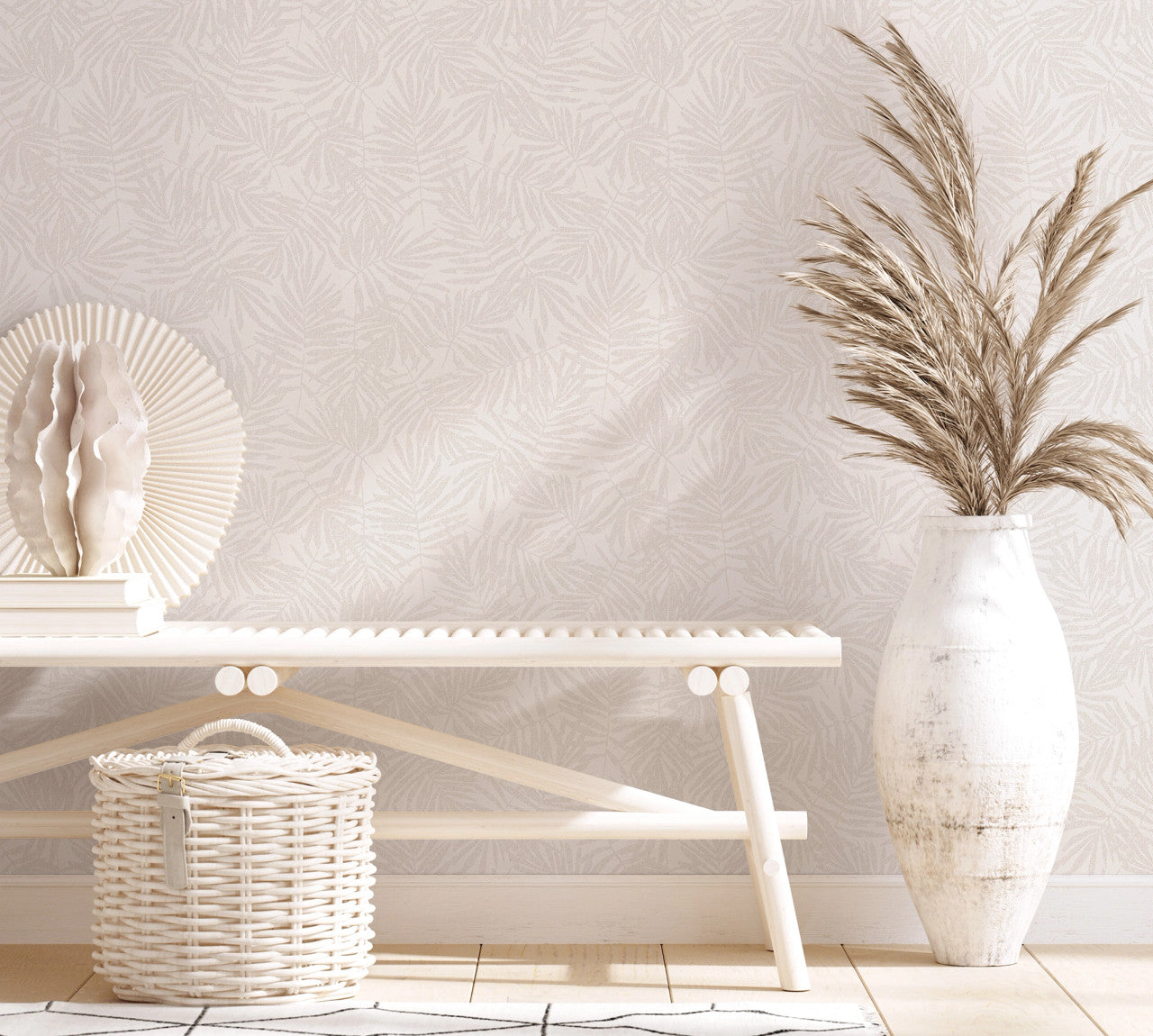 31315 Metallic Leaf Beige Industrial Effects By Galerie